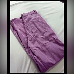 Wide Leg Purple Jeans